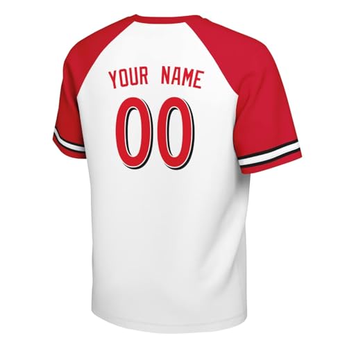 Image of ANTKING T-Shirt Custom Name Number Crewneck Short Sleeve for Men Youth Gifts