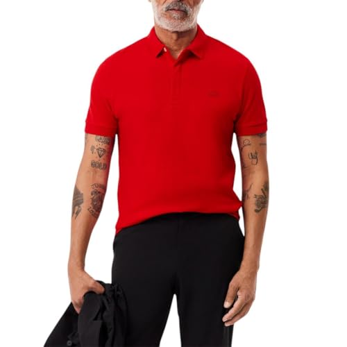 Lacoste Men's Regular Fit Paris Stretch Piqué Polo, Red, Small by Lacoste - Used condition - US$45.01