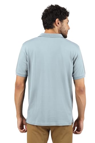 Image of Men's Regular Fit Polo Collar Half Sleeve T-Shirt Cotton Blend Polo T-Shirt Comfortable Lightweight Plain T-Shirt