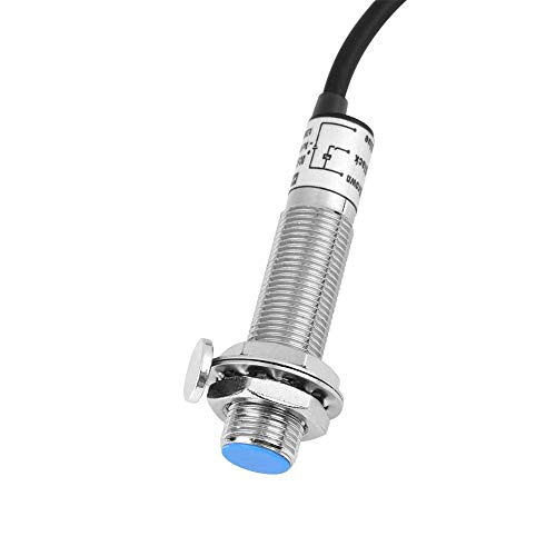 Motor Drehzahlmesser, 4 Digitaler Rot/Blauer LED Drehzahlmesser Drehzahl Tachometer + Hall-Näherungsschalter Sensor NPN + A/D-Wandlerchip(Red)