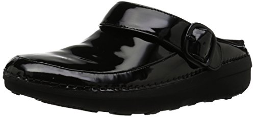 FitFlop Women's Gogh PRO Superlight Medical Professional Shoe, Black Patent, 10 M US