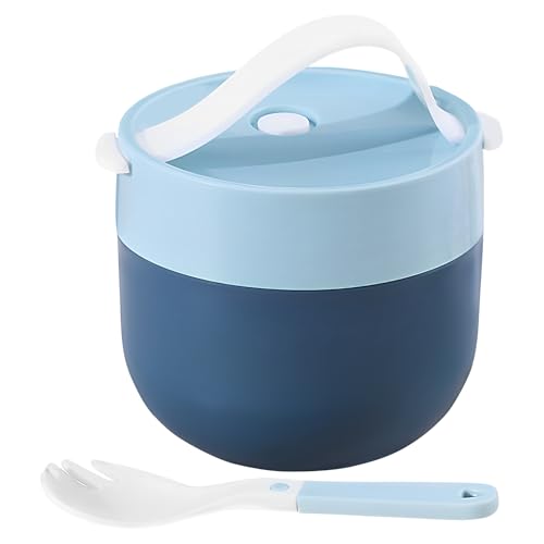 Generisch Recipiente térmico para alimentos, 600 ml, de acero inoxidable, con cuchara, para mantener el calor, sopas