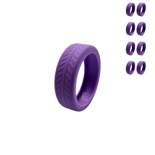 8Pcs Luggage Wheel Covers Silicone Suitcase Wheel Cover for 2-2.4'' Spinner Wheel Carry On Luggage Wheels Protector for Most 8 Spinner Wheel Suitcases Mute and Shock Absorption (purple)