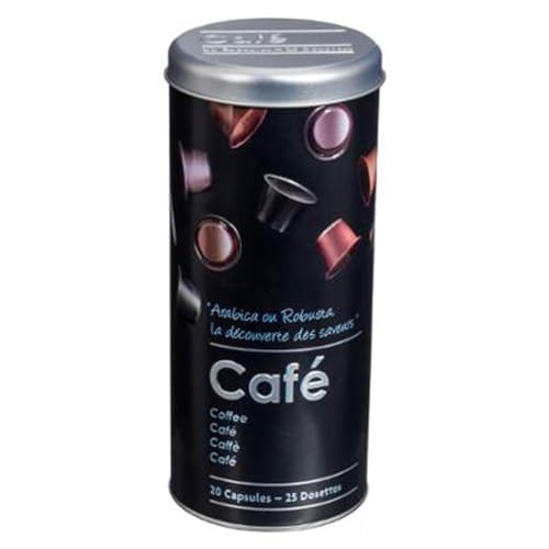 FIVE Simply Smart - Boîte à Capsules de Café Relief II 17cm Noir