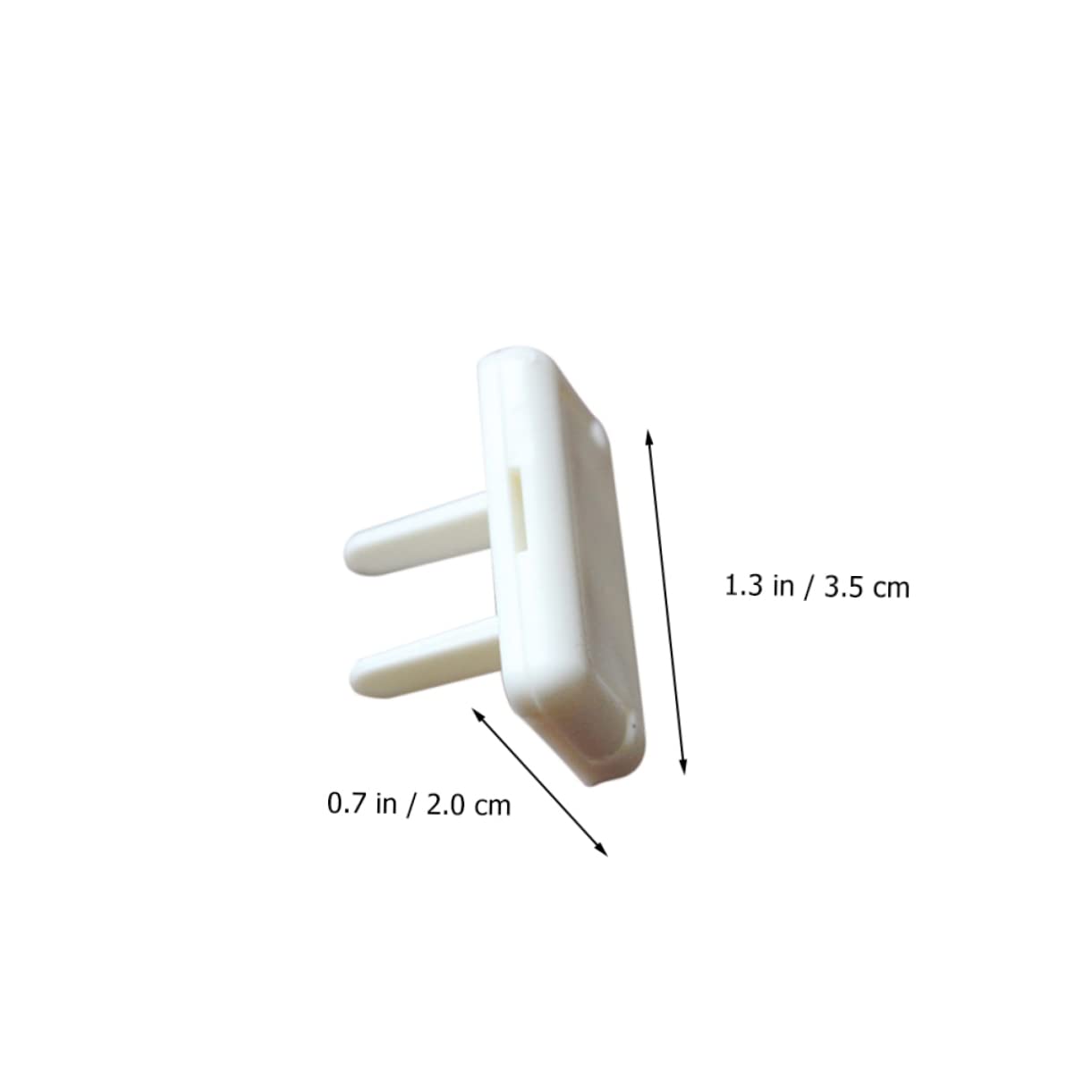 Kisangel Lot de 60 Cache-prises de Sécurité pour Bébés, Couvercle de Protection de Prise en Abs Blanc, pour Prises de Courant Électriques