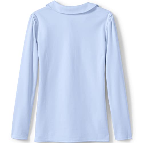 Image of Lands' End Girls Long Sleeve Peter Pan Collar Polo Shirt