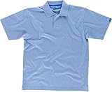 Aberturas laterales. Workteam Polo Trabajo Antibacteriano, Manga Corta, Cierre de Velcro, 100% algodón Ideal Alimentación, Laboratorio, Sanidad, etc. Unisex Celeste 3XL