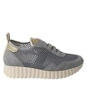  WEEKEND by Pedro Miralles - 16025 Sky - Zapato Casual de Piel, Deportivo con cuña Baja, sin Cordones, Suela de Goma, para: Mujer Color: Sky Talla:36