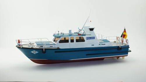 Billing Boats BB408 - WSP10 Passau - Patrulla Boat - escala 1:20 - Kit de montaje para montar en madera y metal con casco de plástico - RC (componentes necesarios no incluidos)