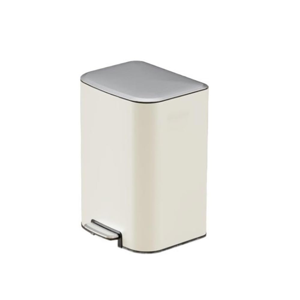 Bathroom Trash Can Kitchen Bin 18L Stainless Steel Pedal with Lid and Inner Bucket Soft Close for Toilet