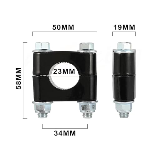 Abrazadera de Manillar de Moto Protector CNC Antivibración 3