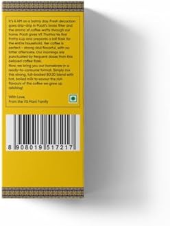 VS Mani & Co Filter Coffee Decoction - Arabica Dark Roast, Strong and Aromatic Instant Filter Coffee Liquid | Authentic South Indian Flavour | Pack of 4 x 100ml | 400 ml