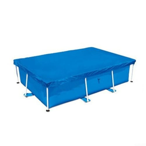 Zilimontt Cubierta de piscina de 450 x 220 cm con soporte de marco, cubierta de piscina de forma cuadrada, protección UV, resistente al agua, para piscina al aire libre, varios tamaños disponibles