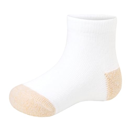 Image of Hanes Toddler Ankle and Low Cut Socks, 12-Pack, Pure Comfort Socks for Infant & Toddler Girls and Boys - Organic Cotton Blend