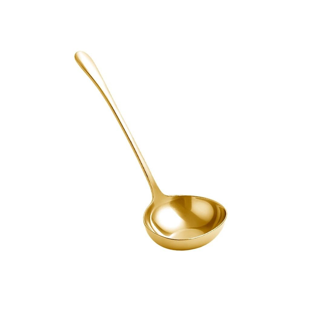 Concha Dourada Aço Inox Servir Molhos Sopas Caldos 28cm