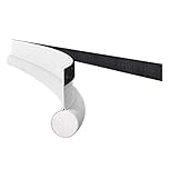 Door Draught Excluder, Front Door Draught Excluder, Flexible Door Bottom Sealing Strip, Anti-Cold Unilateral Door Bottom, Under Door Draft Stopper, for Interior／Exterior Doors,White