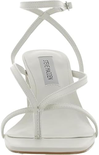 Steve Madden Women's Alaina Heeled Sandal, Bone Leather, 9.5 | Image 1
