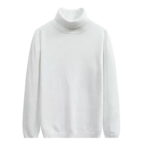 Men's Pullover Sweaters High Collar Casual Long Sleeve Basic Warm Sweater
