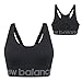 New Balance Seamless Cami Sports Bra, Adjustable Straps with Keyhole Breathability, Black, Small