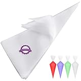 Extra Thick 100 Pack 18 Inch Disposable Piping Bag Pastry Icing Bag Cake Decorating Bags