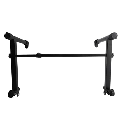 Larghezza regolabile per le tastiere più popolari: il riser per supporto offre una vasta gamma di larghezza regolabile da 41 cm a 68 cm, garantendo la compatibilità con un'ampia varietà di tastiere elettroniche e accomodando diverse dimensioni e.