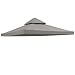 Yescom 8'x8' Waterproof Gazebo Top Canopy Replacement 2-Tier PVC Coating Outdoor Patio Cover