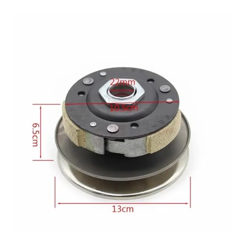 Embrague de rueda para moto WH100 con polea de correa dentada 4