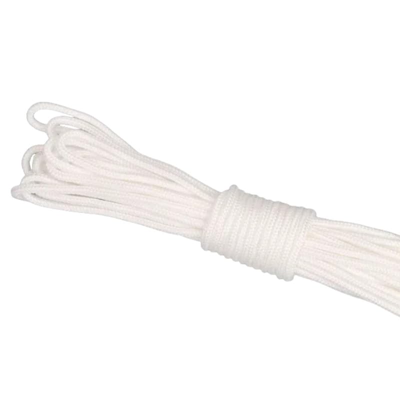 10 Meters Nylon Rope 4mm Wide Nylon Clothesline White Rope For Binding,Weaving