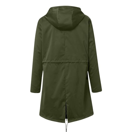 OIOLOYJM Yellow Rain Jacket Womens Waterproof with Hood Light Weight Jackets for Women Casual Fall Winter Plus Size Raincoat