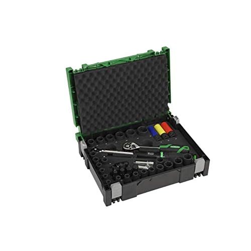 HIKOKI Car-Set 39 tlg. im HSCI (bestehend aus Kraftstecknüssen: 1/2"; 76 mm lang 1/2"
