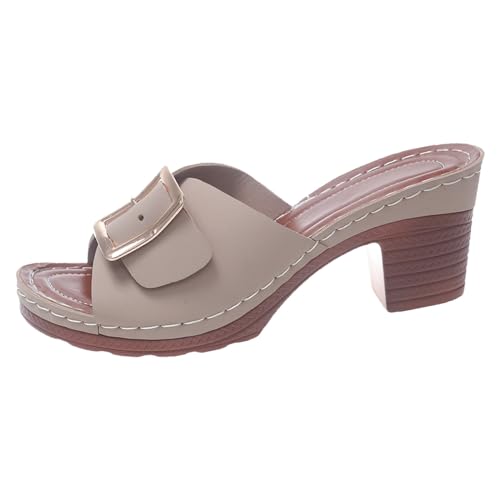 Générique Sandales Femme Talon Chaussure Talons Noir Escarpins Haut Sexy Chaussures Compensé Et Nu-Pieds Espadrilles Compensées Orthopedique Confort...