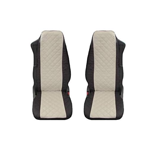 Unbekannt Camiones Fundas de Asiento Negro Beige schonbezüge para Camiones FL Fe FM fh12 FH16/FH4 Después de 2014