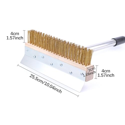 Brosse pour four à pizza usage intensif de 1.6 M pour gratter la pierre de cuisson