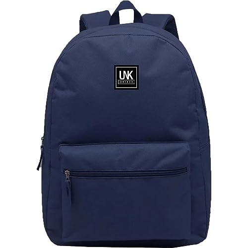 Mochila Masculina Uniker Juvenil/Adulto B?sica Escolar Casual (azul)