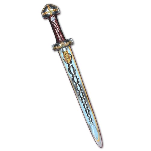 Liontouch - Épée Viking, Rouge | Enfants de 3+ Ans | Jouet Médiéval en Mousse du Chef Harald...