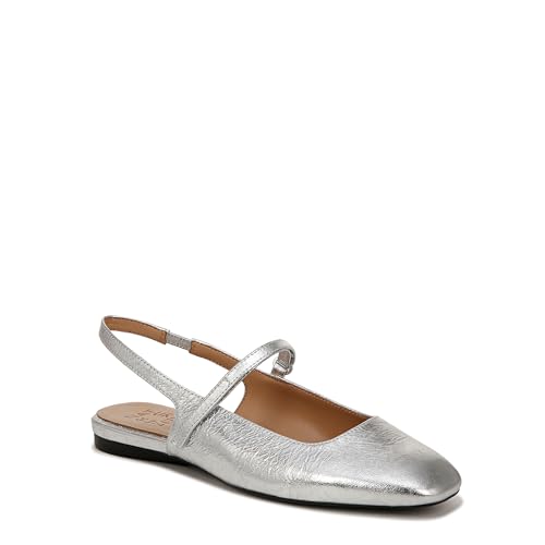 Naturalizer Chaussure Plate Mary Jane Tendance Femme, Argent Métallique, 9.5