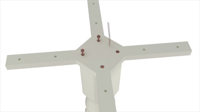 East West Furniture Antique Wood Dining Table with Pedestal Legs in Black