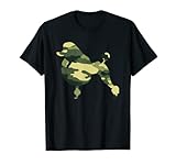 Caniche militar Camo hombres imprimir perro animal veterano regalo Camiseta