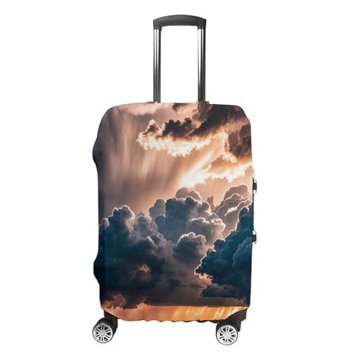 Magnificent Rainstorm Cloud Luggage Cover Simple And Generous Suitcase Dust Cover Washable, Scratch Resistant for 19-32 Inch Suitcase L