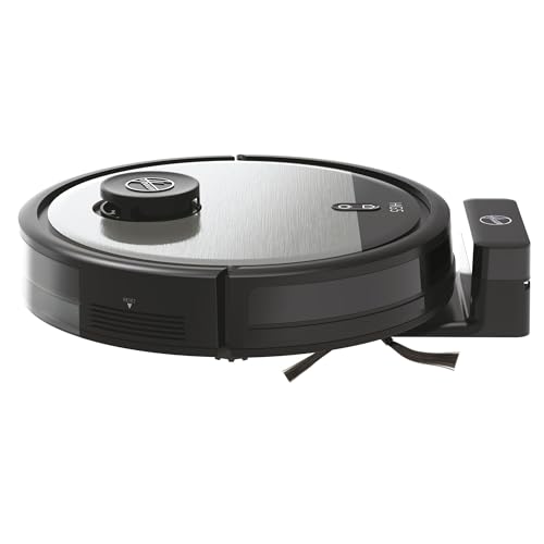 Hoover HG510D Aspirateur Robot, Navigation Laser,Grande Autonomie 90min,réservoir 0.50L,4 Vitesses,Ultra Silencieux 68 dBA,Filtre HEPA10, Station de Recharge, Application HG5 & Personnalisation