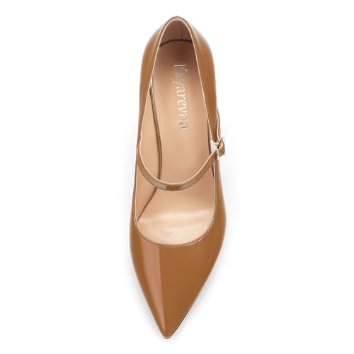 Women's Pumps Heels, Pointed Toe Tuxedo Solid Pumps, Fashion Backstrap Pumps Shoes for Women3