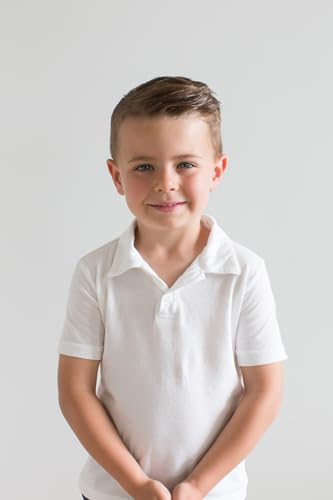 City Threads' Boys All Cotton Short Sleeve 2 Button Polo Uniform Shirt for School Semi Formal Event2