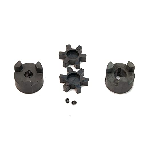 LO75 Lovejoy 3-Jaw Coupler Set: 1/2" & 3/4" w/Extra Spider