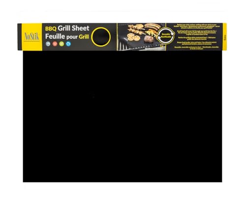 NoStik IR6177 BBQ Grill Mat, One Size, Black