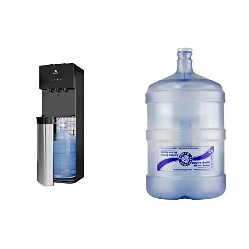 Avalon Bottom Loading Water Cooler Dispenser With Bioguard- 3 Temperature Settings- Ul/Energy Star Approved- Bottled & New Wave Enviro Products Bpa Free Tritan™ Bottle, 5-Gallon #TOP21
