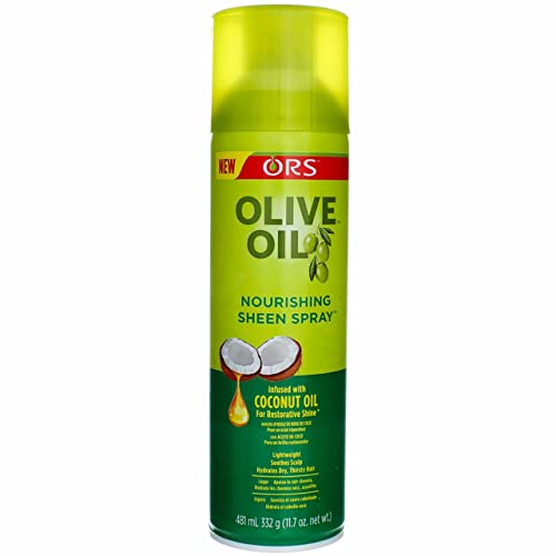 Ors Olive Oil Sheen Nourishing Spray With Coconut Oil 11.7 Ounce (346ml) (2 Pack)