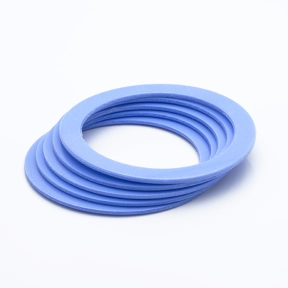 Image of SHARPE Pressure Cup Replacement Gasket, 3.5 in Diameter for Automotive Paint Sprayers, 5 Pack 20994