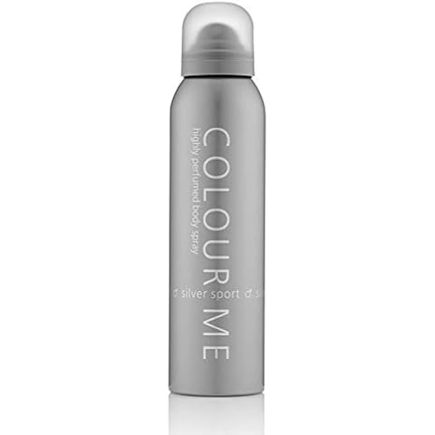 COLOUR ME Silver Sport 150ml Body Spray Perfume for Men. Luxury Fragrance - Mens Aftershave, Long Lasting Fragrance for Men by Milton-Lloyd Cover