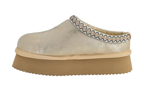 Corkys Footwear Pillow Talk 1.75-Inch Platform Slippers, Faux Fur Lining, Cozy Indoor/Outdoor Footwear for Fall & Winter