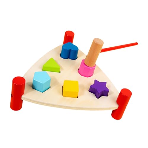 Jeu de Marteau en Bois Enfant Apprentissage Interactif Triangle